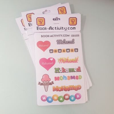 Stickers À Personnaliser Avec Le Prénom Mohamed : Ajoutez Une Touche Unique À Votre Quotidien