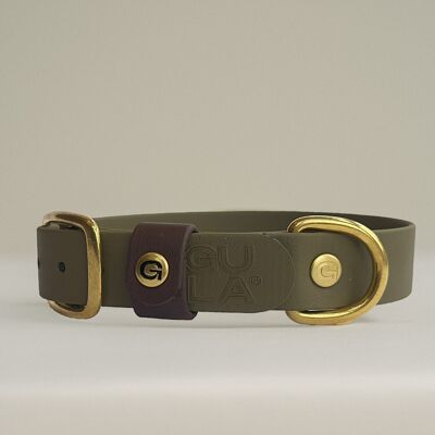 GULA Regular collar - Olive Green (25mm width)