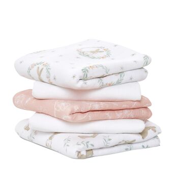 aden + anais™ essentials Lot de 5 carrés de mousseline de coton 26