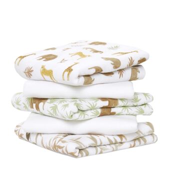 aden + anais™ essentials Lot de 5 carrés de mousseline de coton 29