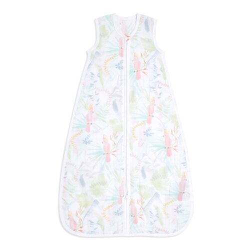 aden + anais™ essentials cotton muslin 1.0 TOG light sleeping bag tropicalia