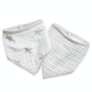 Lot de 2 bavoirs bandana pour bébé en mousseline de coton Aden + Anais™ Essentials 4