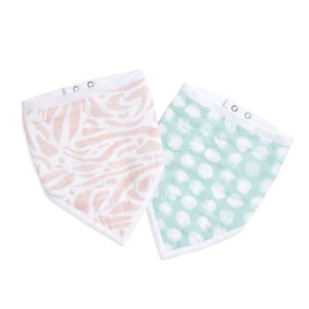 Lot de 2 bavoirs bandana pour bébé en mousseline de coton Aden + Anais™ Essentials 8