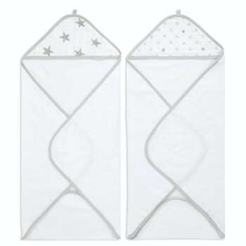 lot de 2 serviettes à capuche aden + anais™ essentials 4