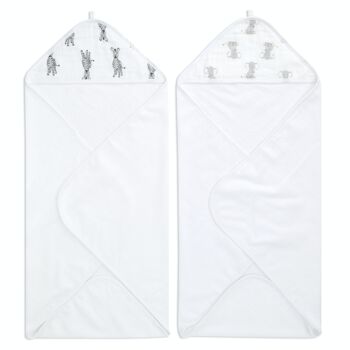 lot de 2 serviettes à capuche aden + anais™ essentials 5