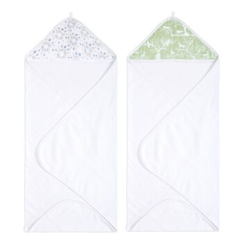 lot de 2 serviettes à capuche aden + anais™ essentials 10