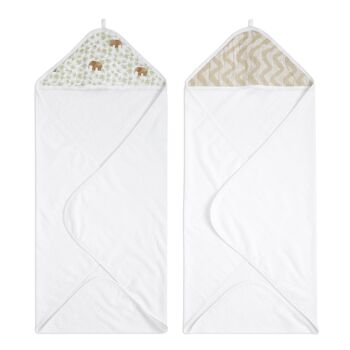 lot de 2 serviettes à capuche aden + anais™ essentials 12