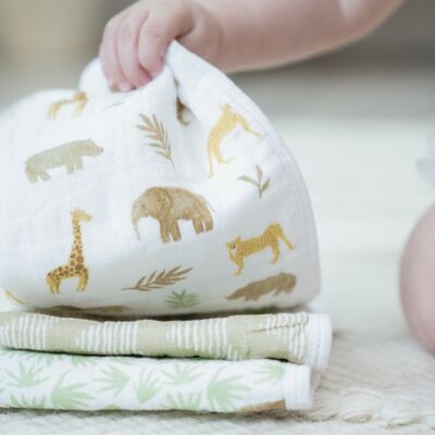 aden + anais™ essentials set da 3 salviette in mussola di cotone