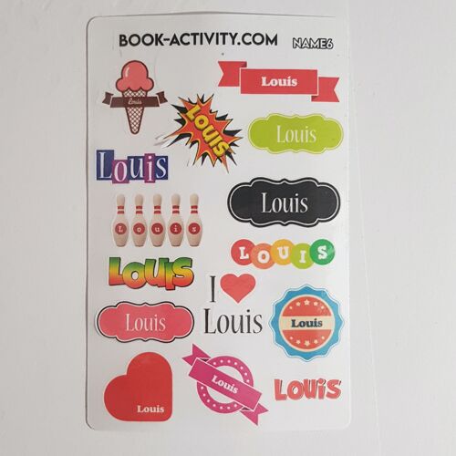 Stickers à Personnaliser Avec Le Prénom Louis : Ajoutez Une Touche Unique À Votre Quotidien