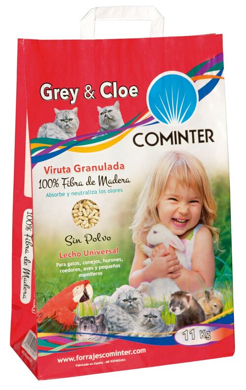 VIRUTA GRANULADA COMINTER GREY & CLOE 11KG