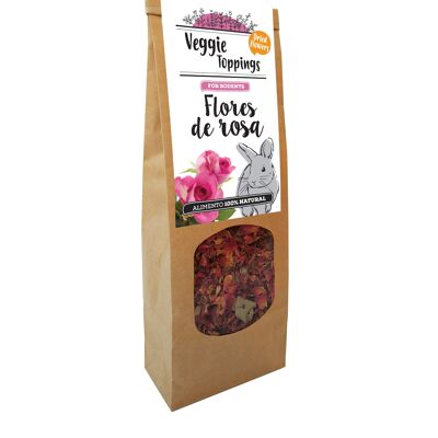 VEGGIE TOPPINGS FLORES DE ROSA 45G