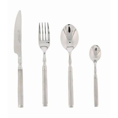 MAELLE - MENAGERE 24 PIECES INOX BOITE COULEUR