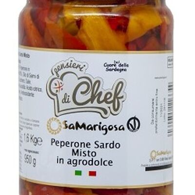 Sweet and Sour Sardinian Red Pepper Jar 1600 g