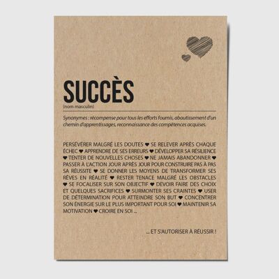 Success Definition Postcard