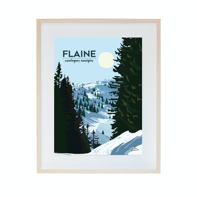Mountain poster, Flaine