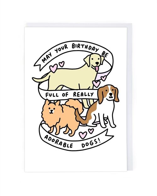 Adorable Dogs Birthday Card