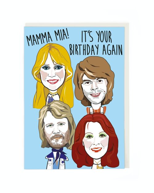 Mamma Mia Birthday Card