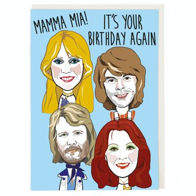 Carte d'anniversaire Mamma Mia