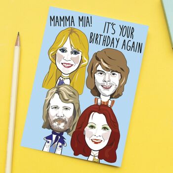 Carte d'anniversaire Mamma Mia 2
