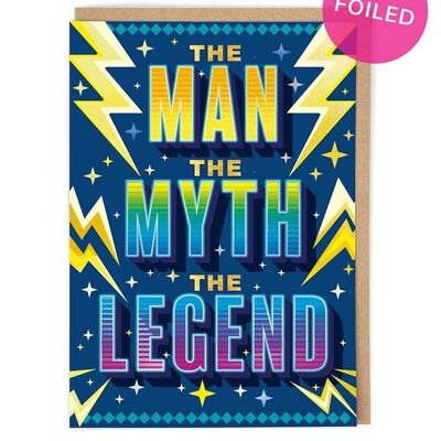 Man Myth Legend Geburtstagskarte