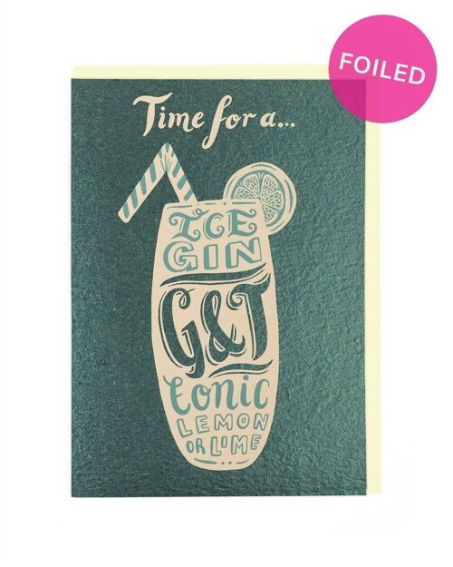 Gin & Tonic Birthday Card