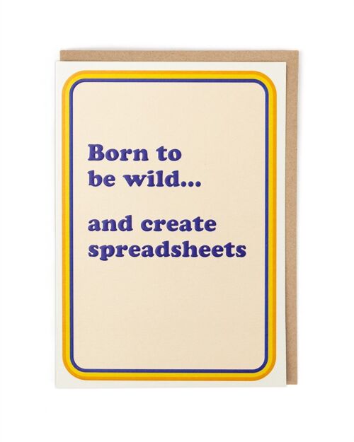 Create Spreadsheets Greeting Card