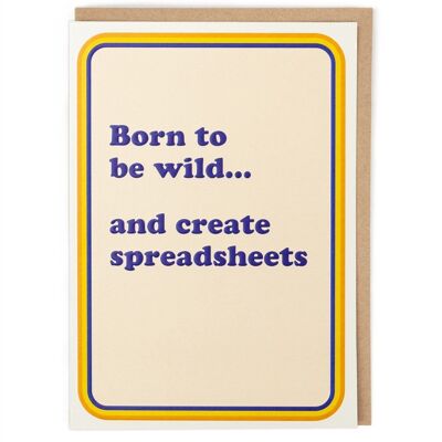 Create Spreadsheets Greeting Card