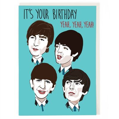 The Fab Four Birthday Card