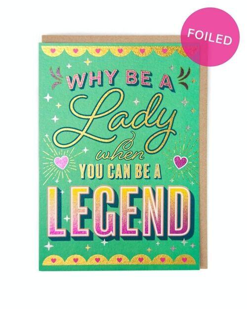 Lady Legend Friendship Card