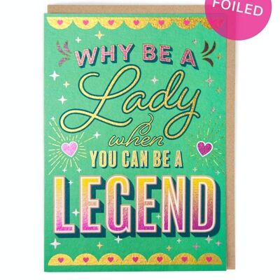 Tarjeta de amistad Lady Legend