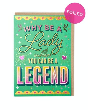 Carte d'amitié Lady Legend 1
