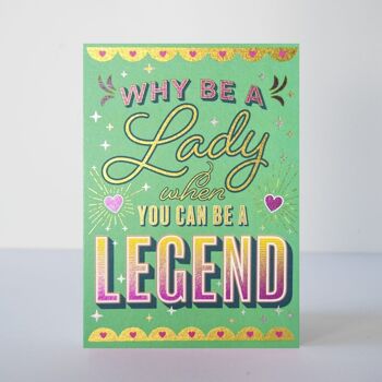 Carte d'amitié Lady Legend 2