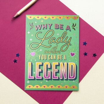Carte d'amitié Lady Legend 3