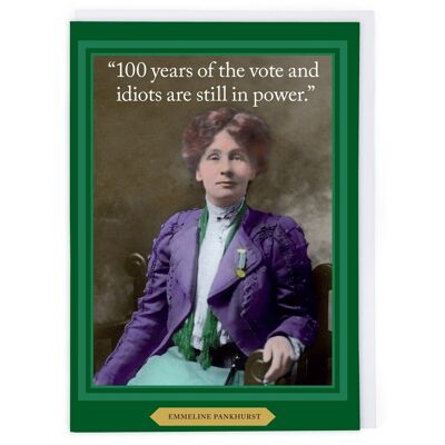 Biglietto d'auguri Emmeline Pankhurst