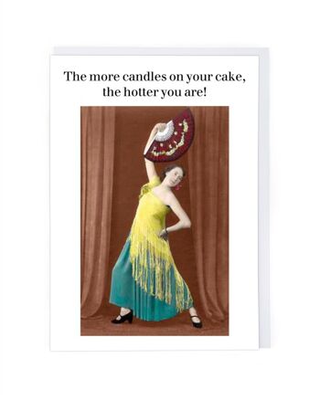 Plus de bougies sur votre carte d'anniversaire de gâteau 1