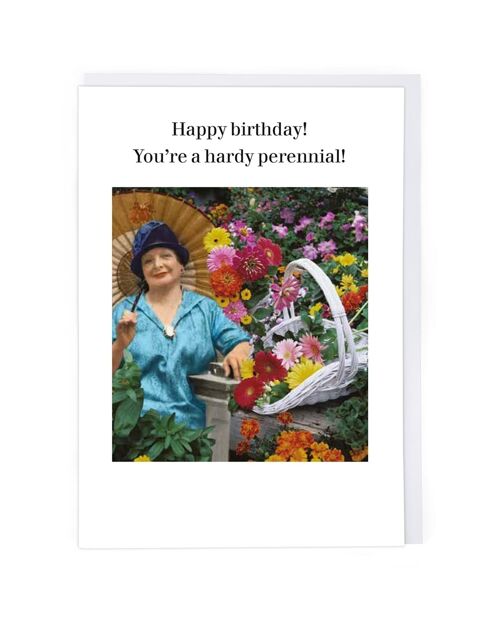 Hardy Perennial Birthday Card