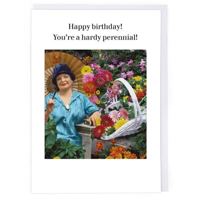 Hardy Perennial Birthday Card