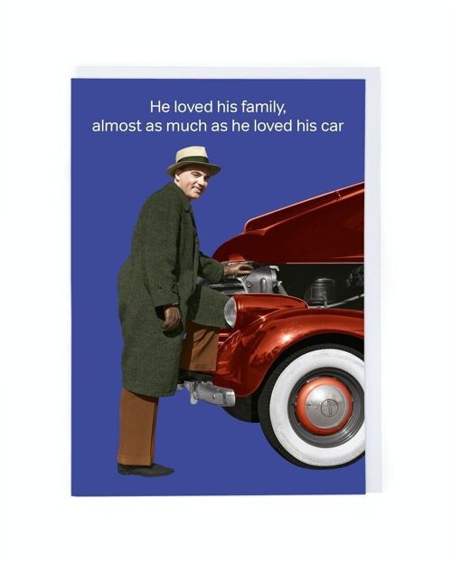 Loved His Car Greeting Card