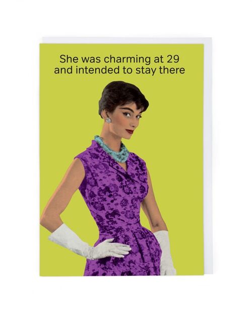 Charming At 29 Age Card