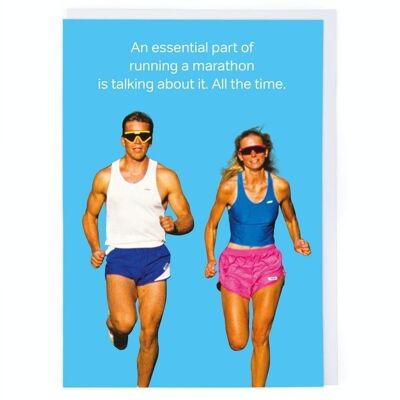 Esecuzione di una cartolina d'auguri maratona