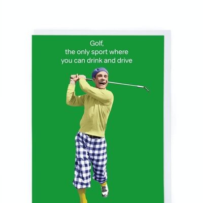Golf-Grußkarte