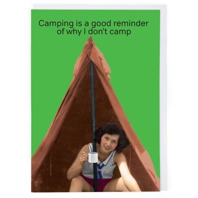 Cartolina d'auguri da campeggio