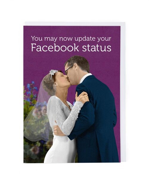 Facebook Status Greeting Card