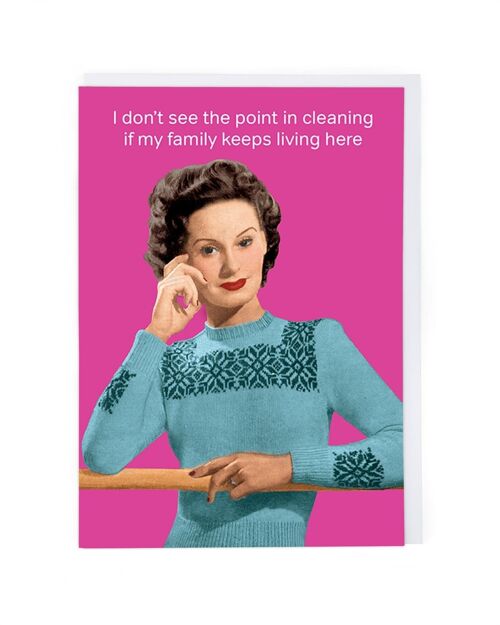 The Point In Cleaning Greeting Card