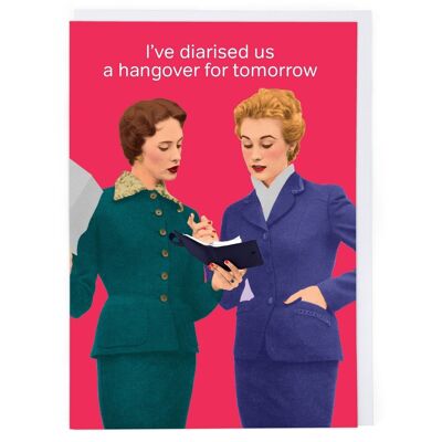 Diarred A Hangover Geburtstagskarte