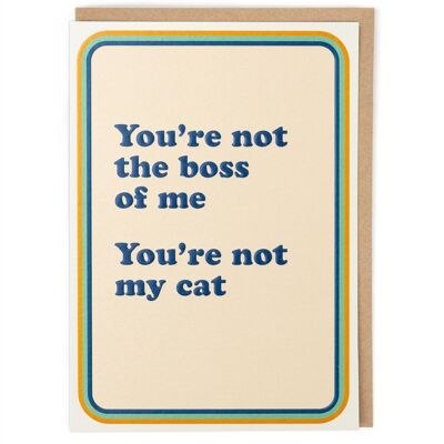 Not My Cat Birthday Card