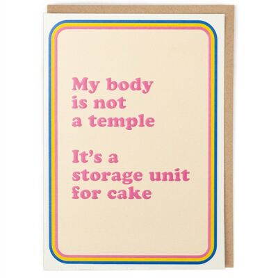 Storage Unit For Cake Birthday Card