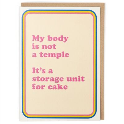 Storage Unit For Cake Birthday Card
