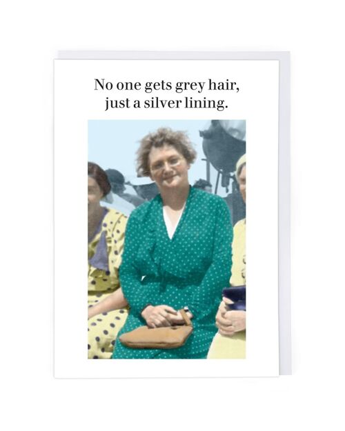 Silver Lining Birthday Card