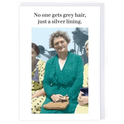 Silver Lining Birthday Card
